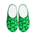 thumbnail image 1 of Yiaed Green Broccoli Print Slippers Fuzzy Warm Cozy Slippers Non Slip House Slippers For Indoor Outdoor Slippers House Slippers-46/47, 1 of 7