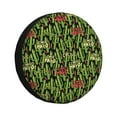 thumbnail image 1 of Yiaed Green Cacti And Red Chili Print Print Tire Wheel Cover, tire covers for trailers,rv wheel covers,rv tire covers, camper tire covers,tire covers for cars-15 inch, 1 of 6