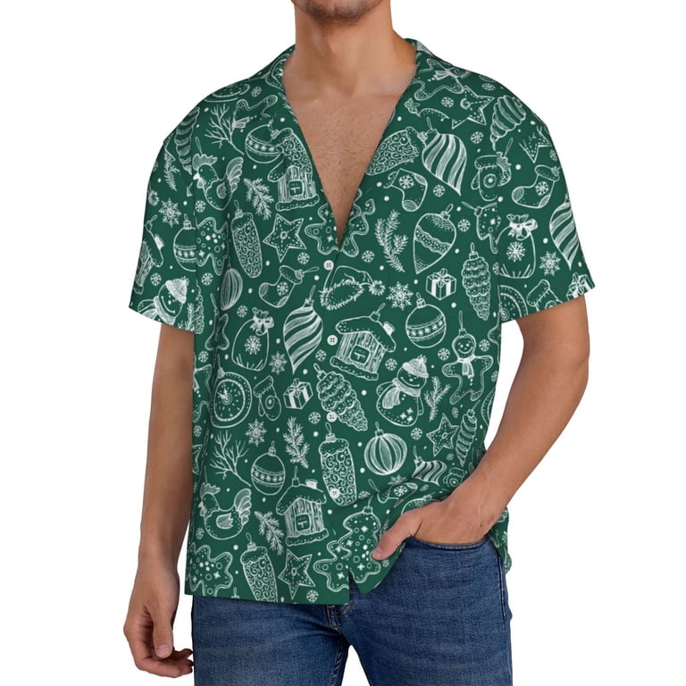 christmas green mens dress shirt Mens Green Holiday Dress Shirts
