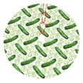 thumbnail image 1 of Yiaed Green Cucumber1 Print Christmas Tree Skirt , Tree SkirtsTree Mat for Christmas Winter Holiday Indoor Decorations-36", 1 of 7
