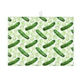 thumbnail image 1 of Yiaed Green Cucumber1 Print Highly Absorbent Microfiber Kitchen Counter Mat, Dish Drying Pad for Dishes, Utensils, Pots and Pans, Large 18" x 24", 1 of 7