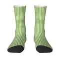 thumbnail image 1 of Yiaed Green Gingham Print Great elasticity Crew Socks Sports socks for Men and Women, 1 of 5