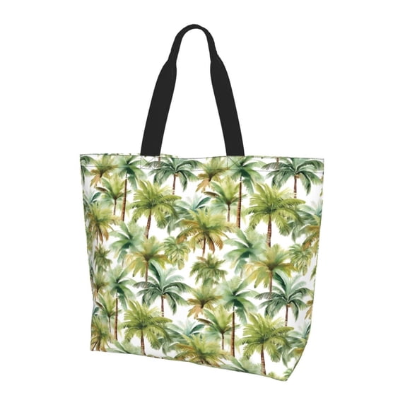 Yiaed Green Hawaii Palms Print Handbag for Women Tote Purse Shoulder Bag Large Fashion Hobo Purse Handbag Shopping Tote