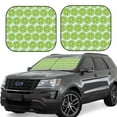 thumbnail image 1 of Yiaed Green Lemon Slices Print Car Front Windshield Sun Shade,Foldable Anti-UV Car Sunshade for Front Window for Most Vehicles-Medium, 1 of 5