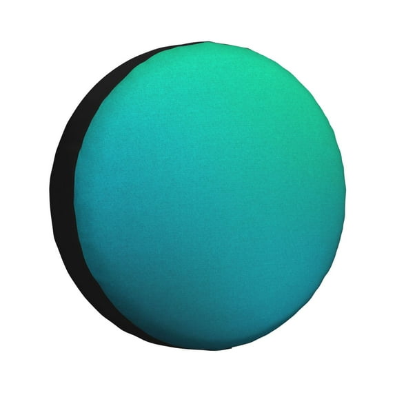 Yiaed Green Turquoise Teal Print Tire Wheel Cover, Waterproof Spare Tire Cover Fit for Jeep, Truck,Trailer, RV, SUV, Camper and Most Vehicle-14 inch