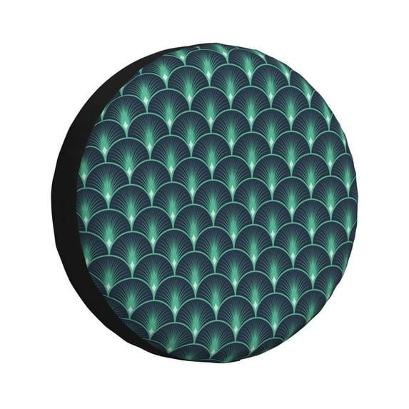 Yiaed Green Vintage Peacock 标题-17 inch