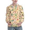 thumbnail image 1 of Yiaed Groovy American Western Footwear Print Womens Casual Hoodies Crew Neck Long Sleeve Sweatshirts With Pocket Pullover Tops Women's Hooded Sweatshirt-XX-Large, 1 of 5