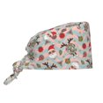 thumbnail image 1 of Yiaed Groovy Retro Santa Print Turban Hat for Women Men Comfortable Adjustable Cleaning Working Cap with Sweatband, 1 of 1
