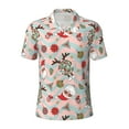 thumbnail image 1 of Yiaed Groovy Retro SantaPrint Men's Short Sleeve Polo Shirt,Golf Polo for Men Three-Button Golf Shirt Athletic Casual Collared T-Shirt- X-Large, 1 of 7