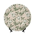 thumbnail image 1 of Yiaed Halloween Cactus Print Bone China Decorative Plate Ceramic Dinner Plates Art Crafts with Display Stand-7in, 1 of 6