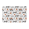 thumbnail image 1 of Yiaed Halloween Dachshund Print Flannel Doormat Mat Outdoor Indoor Door Mats, Non Slip Durable Entrance Rugs for Outside Entry, Porch, Resist Dirt, 16"x24", 1 of 7