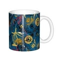 thumbnail image 1 of Yiaed Halloween Elements Print Ceramics Coffee,Large Handle Design,Extra Large Tea and Coffee Cup for Office and Home Mugs, 1 of 6