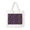 thumbnail image 1 of Yiaed Halloween Print Fluffy Shoulder Bag Plush Bags Women Ladies Tote Bag Fluffy White Furry Purse Handbag for Autumn and Winter, 1 of 7
