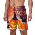 thumbnail image 1 of Yiaed Halloween Print Mens Swim Trunks Bathing Suit Compression Liner Beach Swim Shorts Swimwear Quick Dry Zipper Pocket No-Chafing Board Short-Small, 1 of 6