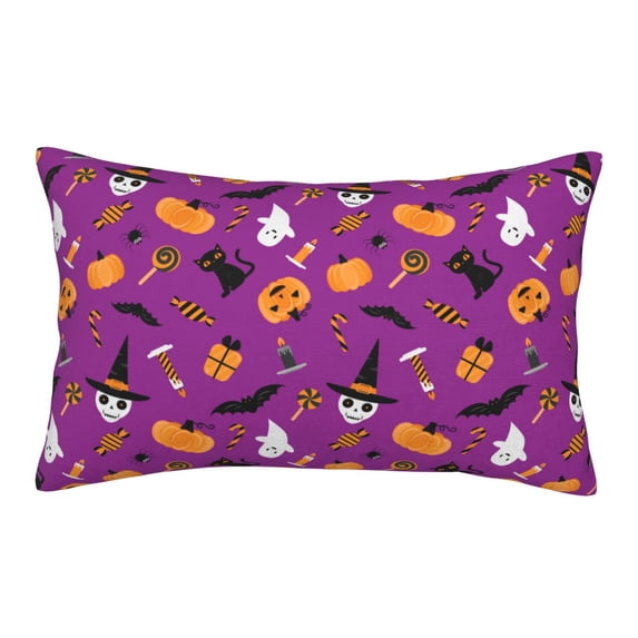 Yiaed Halloween2 Print Brushed Microfiber Envelope Pillowcases, Standard,Envelope Closure Pillow Cases(Without Pillow Core)-14"x20"