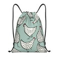 thumbnail image 1 of Yiaed Hand Drawn Chickens Print Drawstring Bags Drawstring Backpack Bulk String Back Pack Gym Sport Bag-Small, 1 of 5