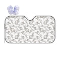 thumbnail image 1 of Yiaed Hand Drawn Rabbit Print Car Windshield Sunshade Front Auto Car Front Window Sun Shade Foldable Sun Visor Shield Cover Auto Accessories for Sedan SUV Truck-Medium, 1 of 5