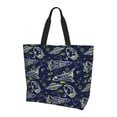 thumbnail image 1 of Yiaed Hand Drawn Rockets Print Handbag for Women Tote Purse Shoulder Bag Large Fashion Hobo Purse Handbag Shopping Tote, 1 of 5