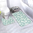 thumbnail image 1 of Yiaed Hand Drawn Snake Print Bathroom Mat Set 2 Pieces Mat Anti-Skid Pad Ultra Soft and Absorbent Bathroom Bath Mat Contour Bath Rugs for Toilet Base, 1 of 6