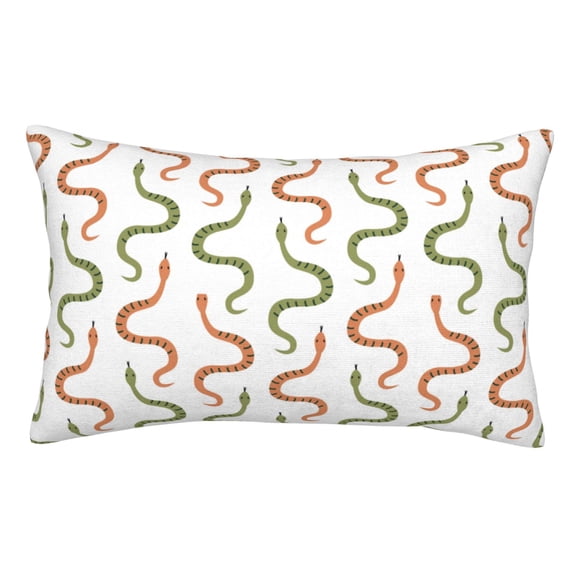 Yiaed Hand Drawn Snake Print Brushed Microfiber Envelope Pillowcases, Standard,Envelope Closure Pillow Cases(No pillow core)-20"x30"