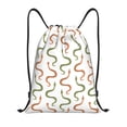 thumbnail image 1 of Yiaed Hand Drawn Snake Print Drawstring Bags Drawstring Backpack Bulk String Back Pack Gym Sport Bag-Medium, 1 of 5