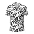 thumbnail image 1 of Yiaed Hand Drawn SnakePrint Men's Short Sleeve Polo Shirt,Golf Polo for Men Three-Button Golf Shirt Athletic Casual Collared T-Shirt- Small, 1 of 7