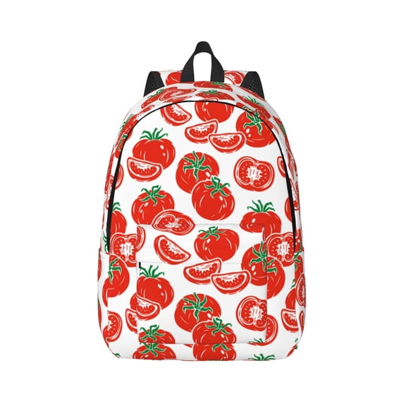 Yiaed Hand Drawn Tomatoes Print Backpack, Premium Laptop Backpack, Travel Backpack for Women, Lightweight Backpacks, Comfortable Back Pack-Medium