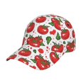 thumbnail image 1 of Yiaed Hand Drawn Tomatoes Print Cap Adjustable Size for Running Workouts and Outdoor Activities All Seasons, 1 of 1