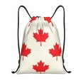 thumbnail image 1 of Yiaed Happy Canada Day Print Drawstring Bags Drawstring Backpack Bulk String Back Pack Gym Sport Bag-Small, 1 of 5