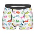 thumbnail image 1 of Yiaed Happy Easter Rabbit Print Men's Soft Cotton Boxer Shorts Breathable Boxers Underwear Moisture-Wicking Underwear Stretch Boxer Briefs for Man-X-Large, 1 of 5