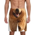 thumbnail image 1 of Yiaed Happy Fluffy Running Dog for Men's Soft Sleep Pajama Short Lounging Pajama Shorts-XX-Large, 1 of 6