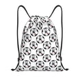 thumbnail image 1 of Yiaed Happy Football Print Drawstring Bags Drawstring Backpack Bulk String Back Pack Gym Sport Bag-Small, 1 of 5