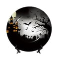 thumbnail image 1 of Yiaed Happy Halloween 1 Print Bone China Decorative Plate Ceramic Dinner Plates Art Crafts with Display Stand-10in, 1 of 6