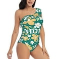 thumbnail image 1 of Yiaed Happy Mother's Day1 Print Women One Piece Swimsuits Tummy Control One Shoulder Bathing Suits Pattern Ruffle Swimwear-X-Large, 1 of 8
