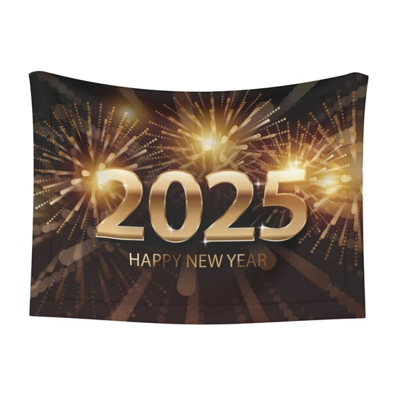 Yiaed Happy New Year 2025 B Print Dog Blankets-Cat Blanket Washable for Couch Protection,Puppy Blanket, Soft Plush Reversible Throw Furniture Protector-Large