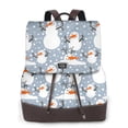 thumbnail image 1 of Yiaed Happy Snowmen Snowfall Print Laptop Backpack for Women Slim Computer Bag Work Travel College Backpack Purse Fits 14 Inch Notebook, 1 of 4