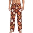 thumbnail image 1 of Yiaed Happy Thanksgiving Day Print Men's Lounge Pants, Loose PJ Bottoms, Long Pajama Pants for Men-Medium, 1 of 6