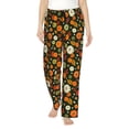 thumbnail image 1 of Yiaed Harvest Pumpkins Print Womens Lounge Pants, Loose PJ Bottoms, Long Pajama Pants for Women-Medium, 1 of 6