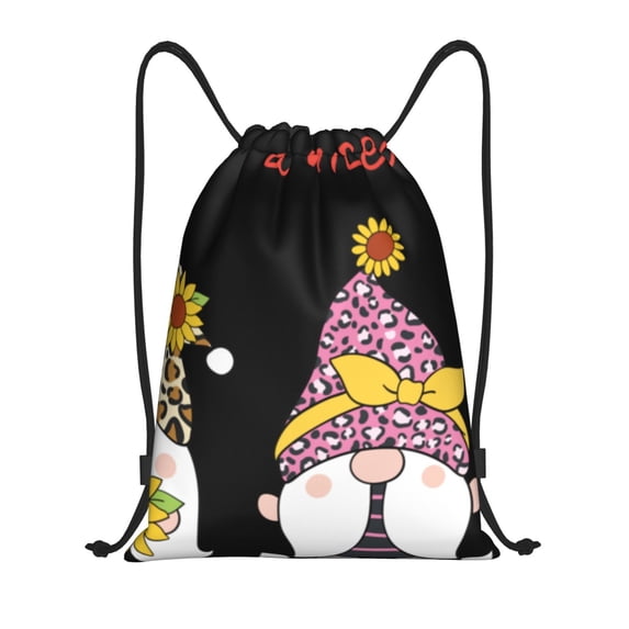 Yiaed Have a Nice Day Print Drawstring Bags Drawstring Backpack Bulk String Back Pack Gym Sport Bag-Medium