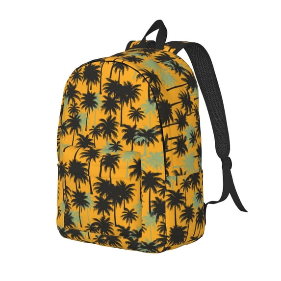 Yiaed Hawaii Palms Print Print Laptop Backpack Travel Canvas Backpack Vintage Aesthetic Backpack for School Knapsack Backpack Backpack for School-Medium