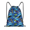 thumbnail image 1 of Yiaed Hawaiian Style Print Drawstring Bags Drawstring Backpack Bulk String Back Pack Gym Sport Bag-Medium, 1 of 5