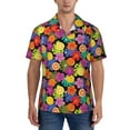thumbnail image 1 of Yiaed Hawaiian Style Print Hawaiian Shirt for Men Short Sleeve Button Down Shirts Beach Shirts for Men-XX-Large, 1 of 5