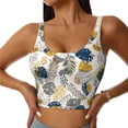 thumbnail image 1 of Yiaed Hawaiian Style Print Ladies Waistcoat Women Sports Vest Vest Sports Women Sports Top Yoga Vest for women-X-Large, 1 of 8