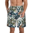 thumbnail image 1 of Yiaed Hawaiian Style Print Men's Swim Trunks with Lining Quick Dry Sports Shorts Beach Shorts Boardshorts-X-Large, 1 of 5