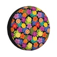 thumbnail image 1 of Yiaed Hawaiian Style Print Tire Wheel Cover, Waterproof Spare Tire Cover Fit for Jeep, Truck,Trailer, RV, SUV, Camper and Most Vehicle-15 inch, 1 of 6