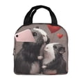 thumbnail image 1 of Yiaed Heart Guinea Pig Couple Print Insulated Lunch Bag Reusable Cute Tote Lunch Box, Leakproof Cooler Lunch Bags for Work Office Travel School Picnic, 1 of 5