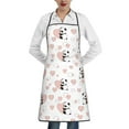 thumbnail image 1 of Yiaed Heart Panda Print Kitchen Apron with Hand Wipe Pockets,Big Pocket,Aprons for Women with Pockets, Waterproof for Cooking Baking, 1 of 7