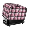 thumbnail image 1 of Yiaed Heart Plaid Print Two Slice Bread Machine Cover, Universal Size Kitchen Appliance Cover for Bread Machine,Bread Machine Cover, 1 of 7