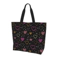 thumbnail image 1 of Yiaed Heart and Stars Print Handbag for Women Tote Purse Shoulder Bag Large Fashion Hobo Purse Handbag Shopping Tote, 1 of 5
