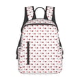 thumbnail image 1 of Yiaed Heartbeat Symbol Print Lightweight Backpack Travel Backpacks Hiking Daypack for Women Men, 1 of 5